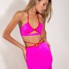 Clothing ONEONE SWIMWEAR Apparel Tops | Michelle Top Hot Pink