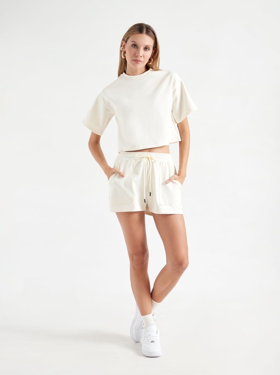 Clothing ONEONE SWIMWEAR Athleisure | Jimena Short Ivory