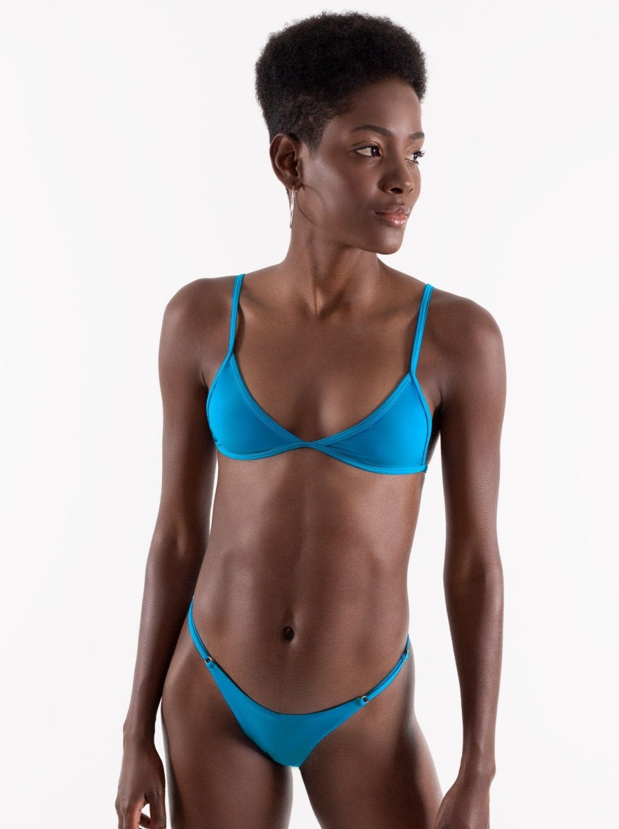 Swim ONEONE SWIMWEAR | Alli Top Turquoise