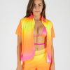 Clothing ONEONE SWIMWEAR Shirts | Nina Shirt Orange Gradient - Final Sale