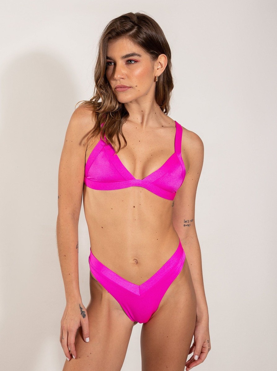 Swim ONEONE SWIMWEAR | Kameron & Jesse Set Hot Pink