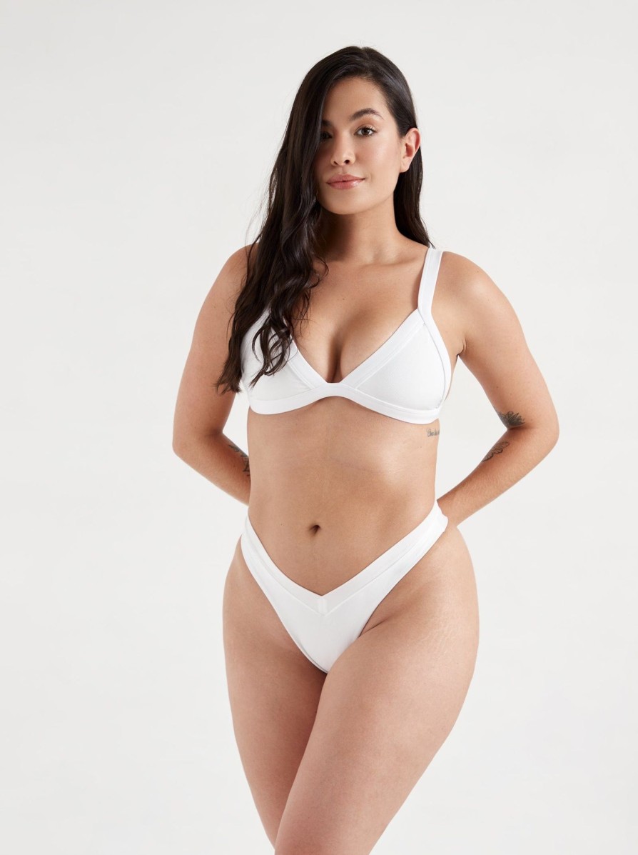 Swim ONEONE SWIMWEAR | Kameron Top White