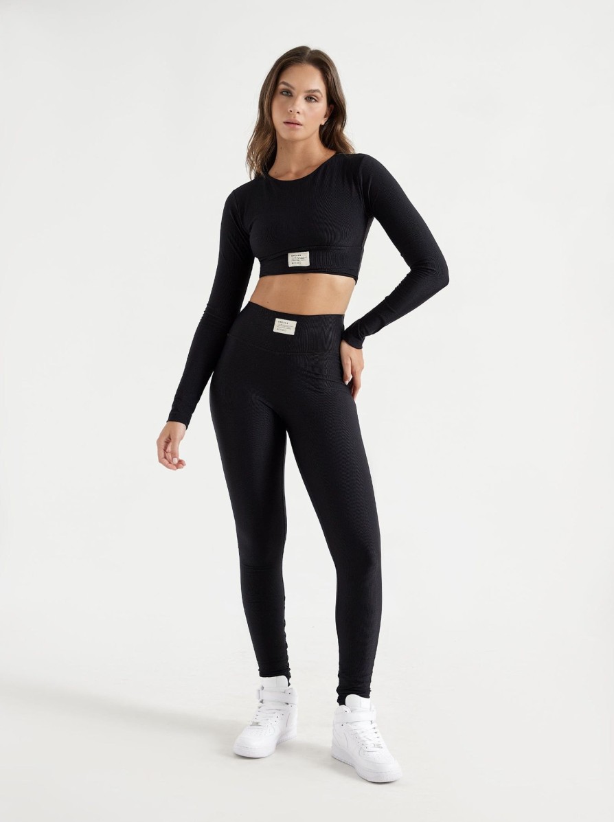 Clothing ONEONE SWIMWEAR Athleisure | Clara Top Black