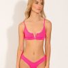 Swim ONEONE SWIMWEAR | Jenna Top Knockout Pink