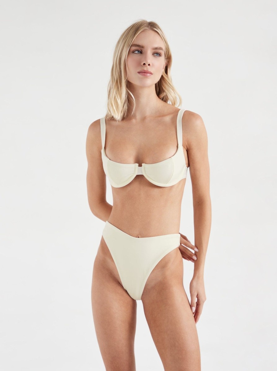 Swim ONEONE SWIMWEAR | Taylor Bottom Ivory